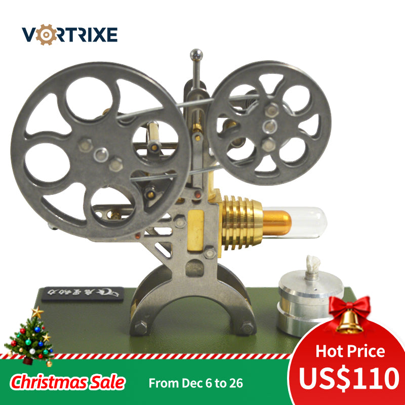 Kit de maquette de moteur Stirling pour projecteur de film rétro VORTRIXE 
