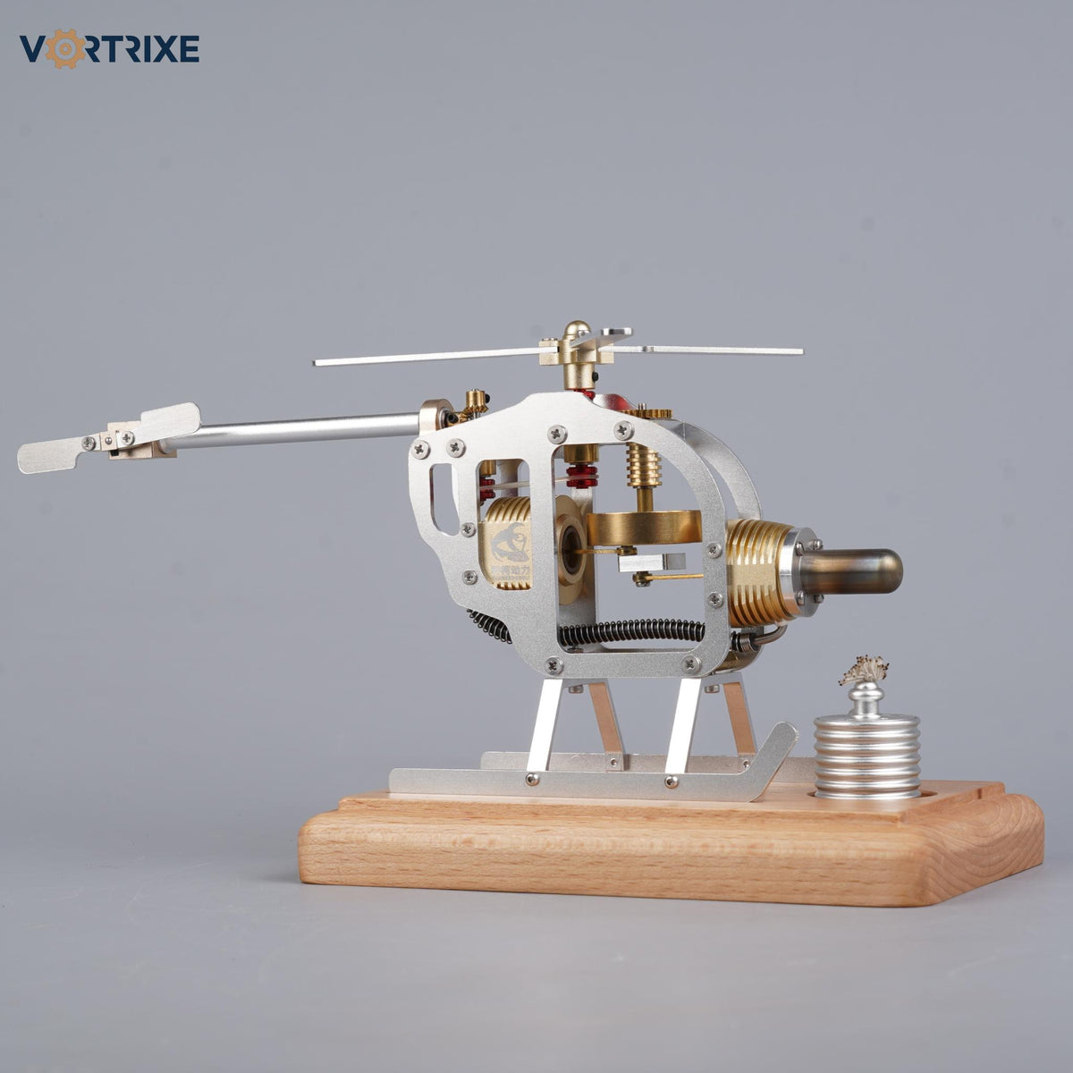 VORTRIXE Stirling-Helikopter-STEM-Modellbausatz zum Zusammenbauen
