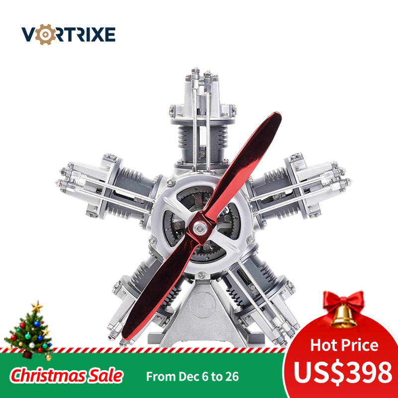 VORTRIXE & TECHING 5 Cylinder Radial Engine Model Kit