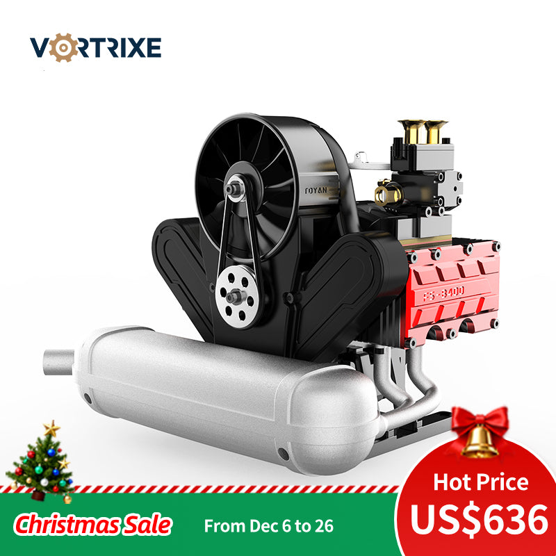Kit de modèle de moteur à quatre cylindres à plat FS-B400 14 cc de VORTRIXE &amp; TOYAN 