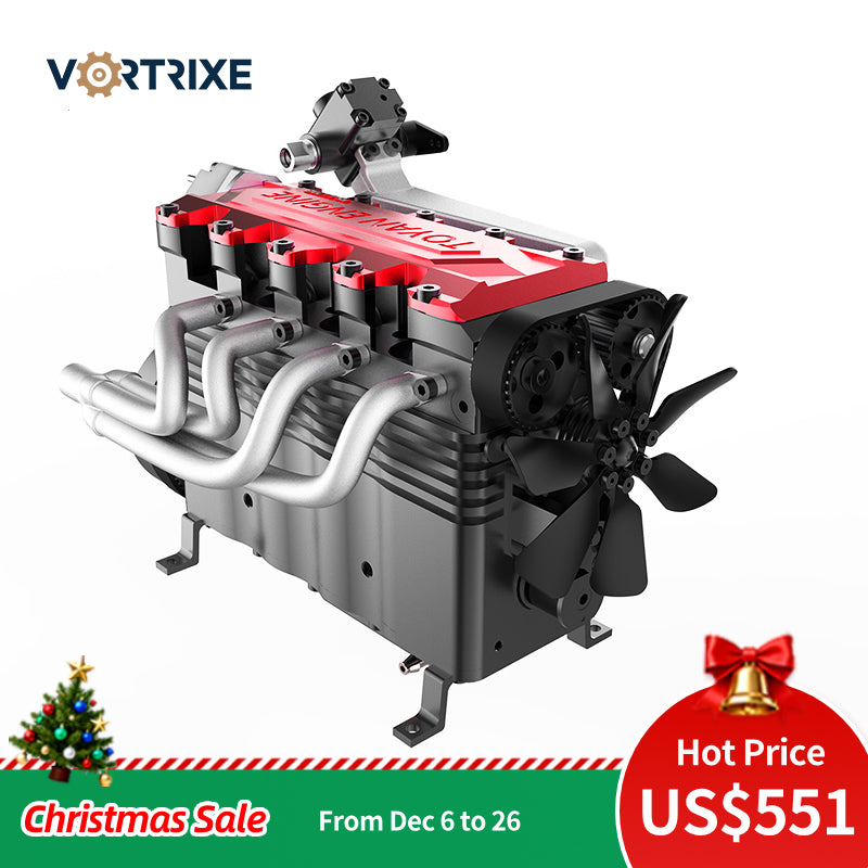 Kit de modèle de moteur 4 cylindres en ligne 14 cc VORTRIXE &amp; TOYAN FS-L400BGC 