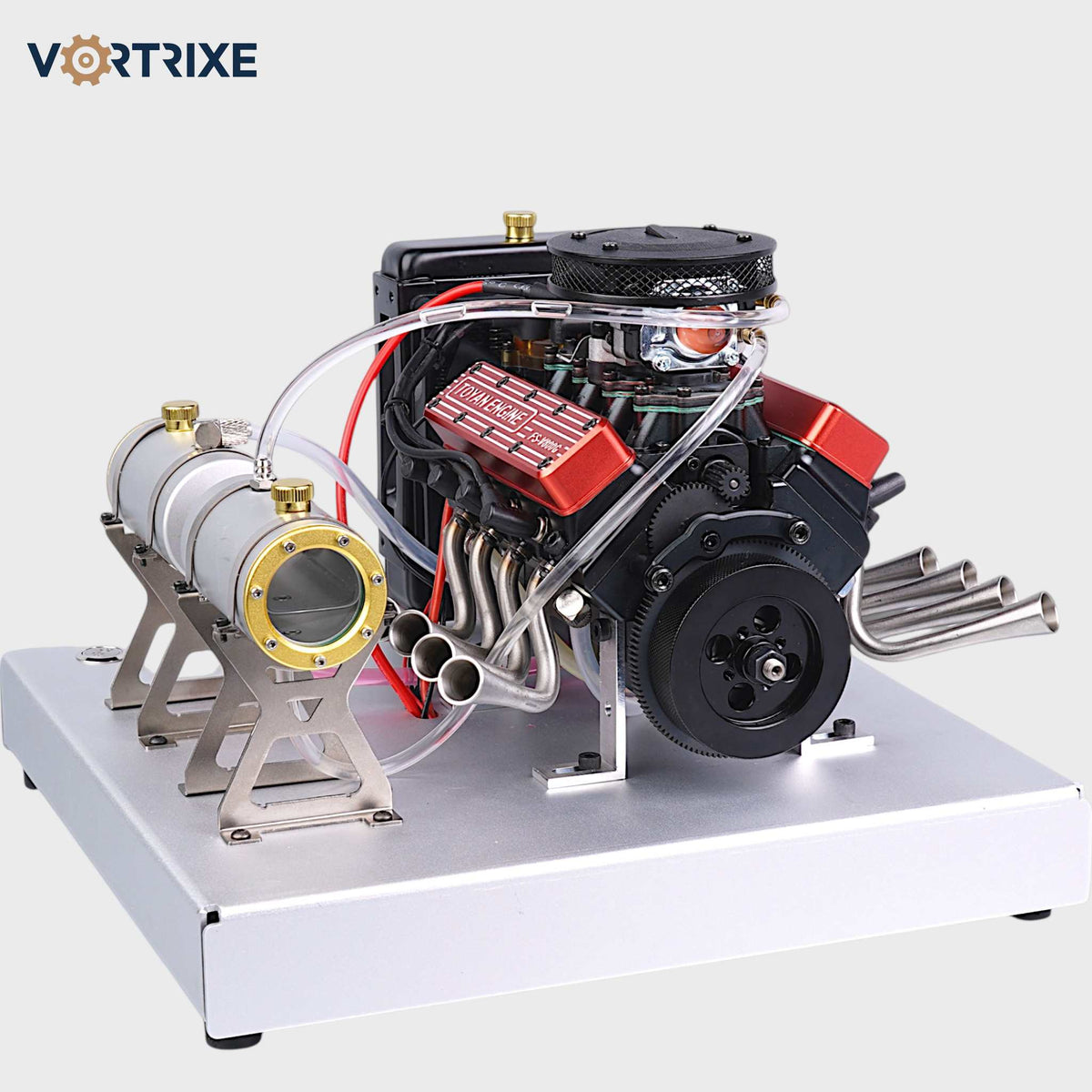 VORTRIXE & TOYAN FS-V800WGPC V8-Motor mit Starterkit, Ständer und Zubehör