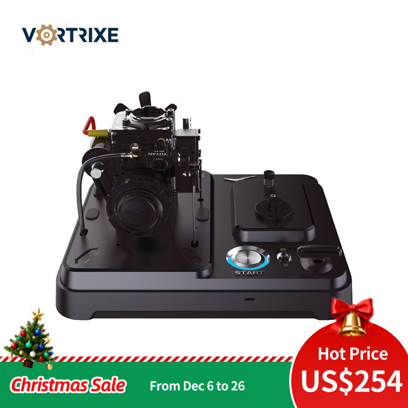 Moteur RC à essence nitro-méthanol transparent VORTRIXE &amp; TOYAN FS S100AT 