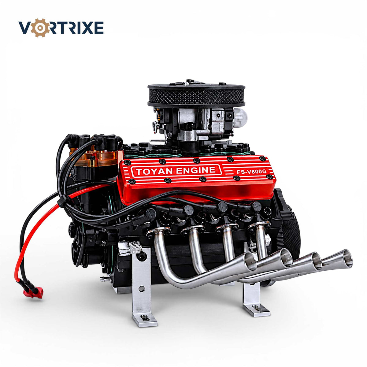 VORTRIXE &amp; TOYAN V8-Motor 28 cm³ OHV-Benzinmotor Modell 