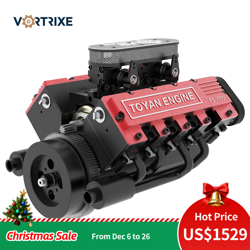 Moteur à essence VORTRIXE &amp; TOYAN V8 FS-V800 28 cc 