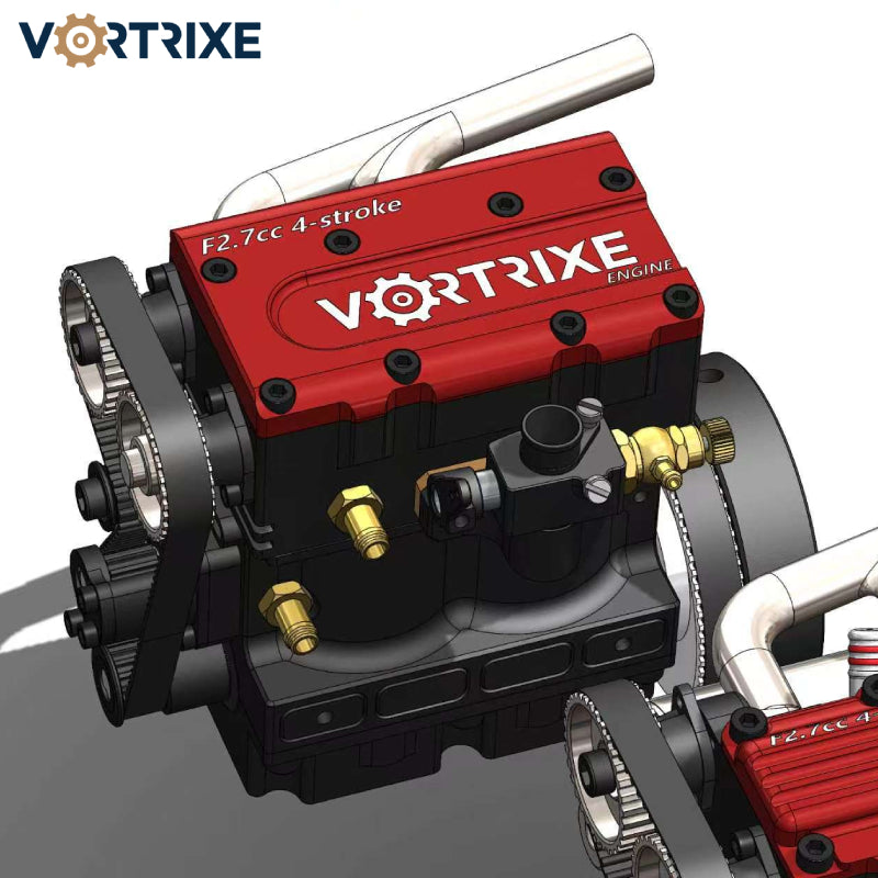VORTRIXE &amp; TOYAN FS-L200AC Motor 2-Zylinder 4-Takt-Motor Modellbausatz 