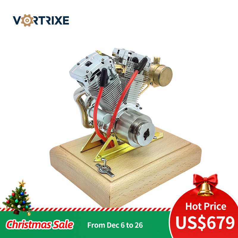 VORTRIXE V-Twin essence Mini modèle de moteur de moto rétro 