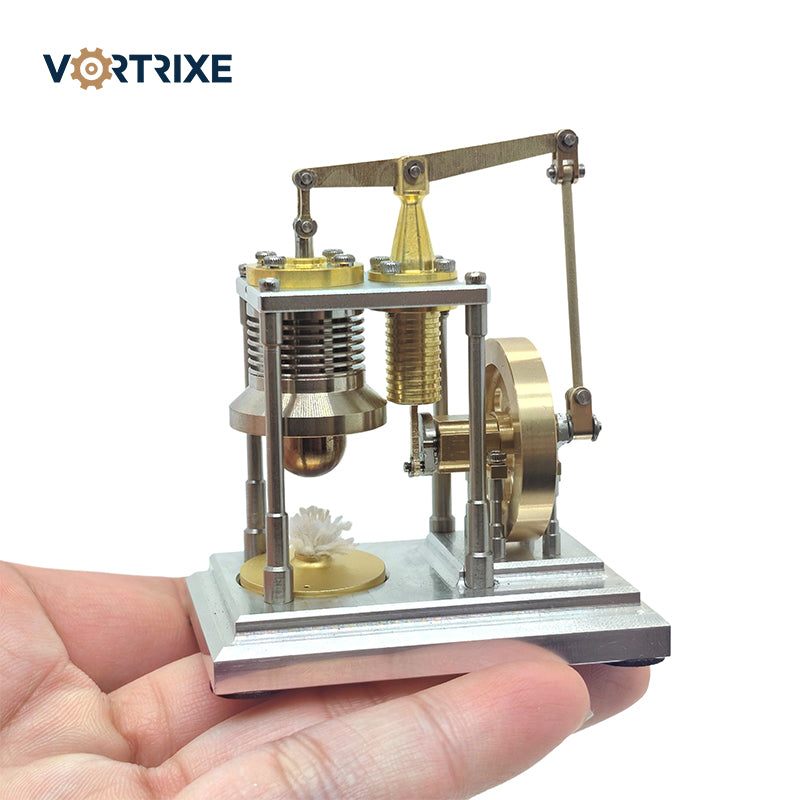 VORTRIXE Mini Retro Hot Vertical Stirling Engine Model