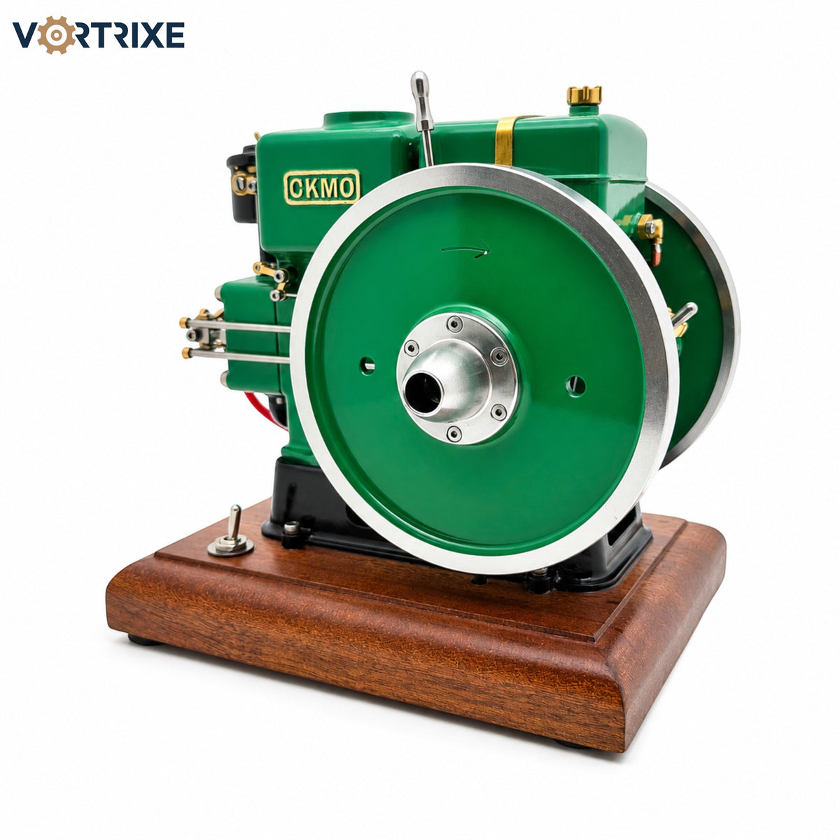 VORTRIXE & OKMO 916 Modèle de moteur à essence vintage avec pompe à huile indépendante et cylindre honé