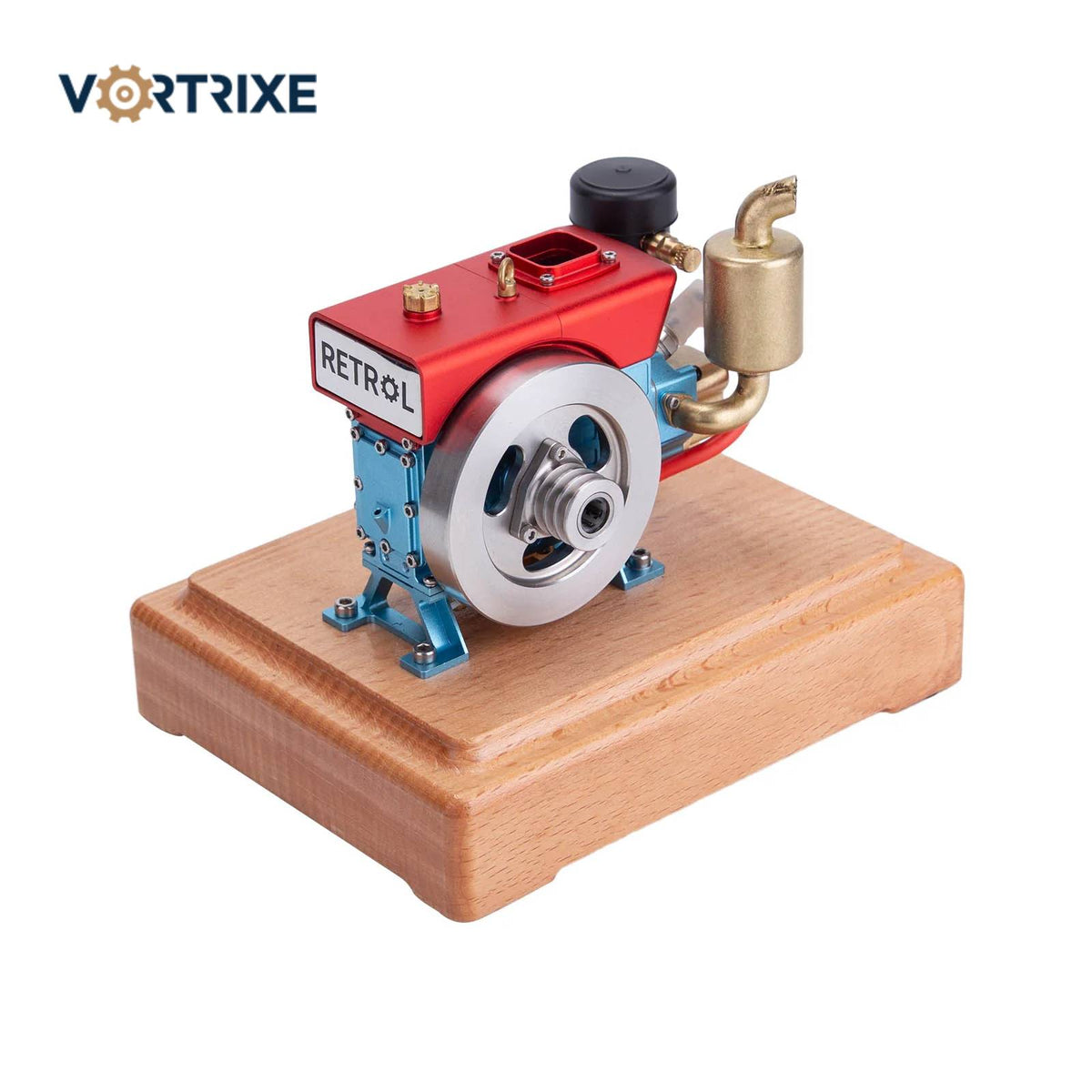 VORTRIXE Mini 4-Stroke Gas Engine Model – 2.6cc Single-Cylinder Motor