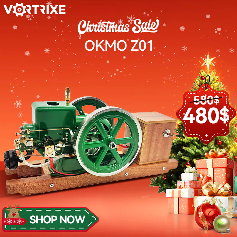 Mini-modèle éducatif de moteur à essence à refroidissement par eau VORTRIXE 