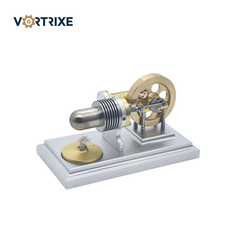 VORTRIXE Vintage Mini Hot Horizontal Stirling Engine Model