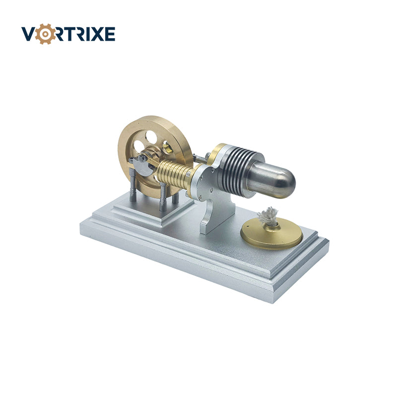 VORTRIXE Vintage Mini Hot Horizontal Stirling Engine Model