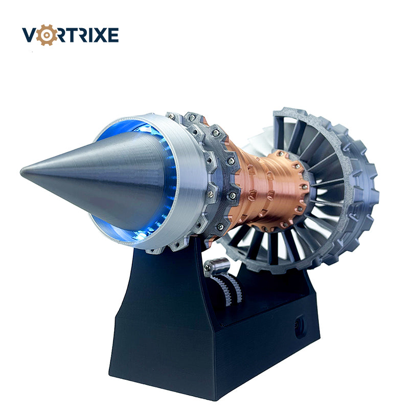 Аутентичная модель турбовентиляторного реактивного двигателя VORTRIXE с подсветкой и движением 