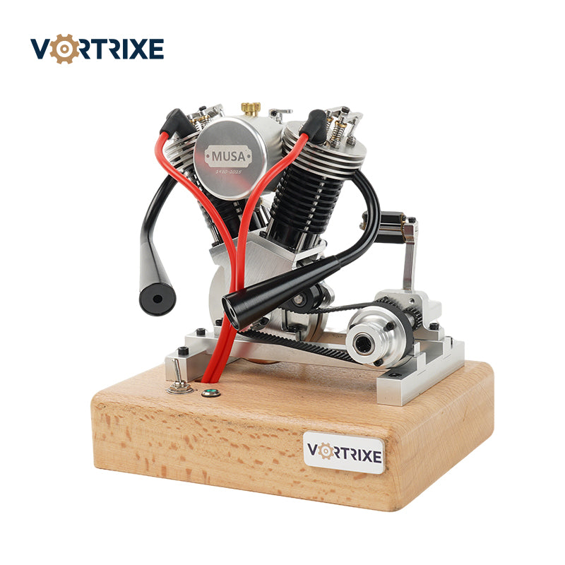 VORTRIXE Motorcycle Mini V-twin Hoglet Engine V2 Gasoline 4-Stroke Engine Model
