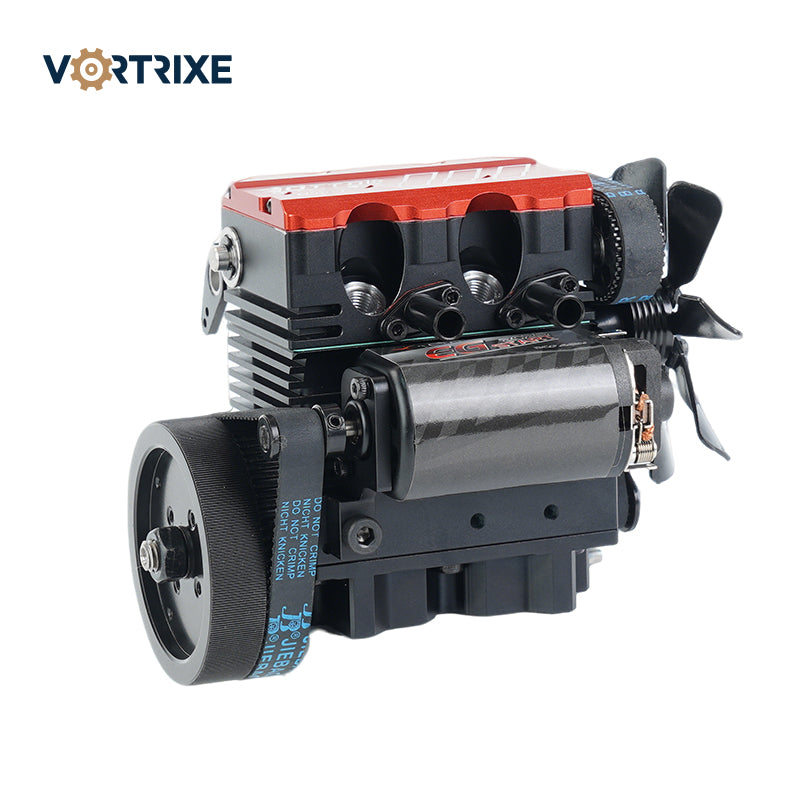 VORTRIXE & TOYAN FS-L200AC Engine 2 Cylinder 4 Stroke Engine Model Kit ...