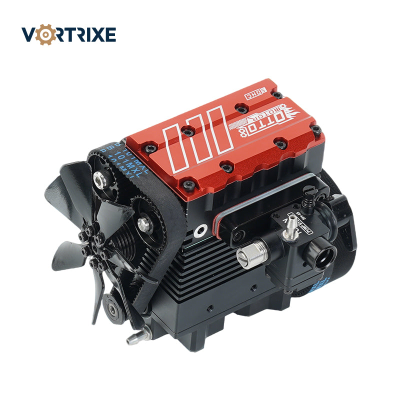 VORTRIXE &amp; TOYAN FS-L200 Motor 2 Zylinder 4 Takt Nitro Motor Modellbausatz 