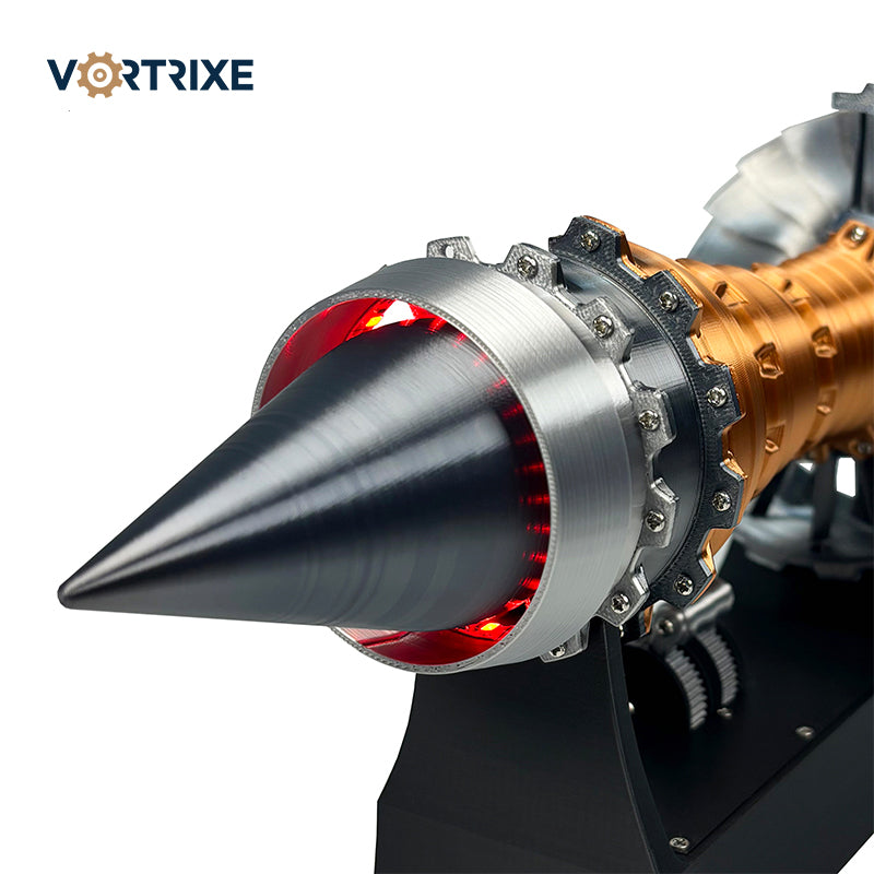 Аутентичная модель турбовентиляторного реактивного двигателя VORTRIXE с подсветкой и движением 