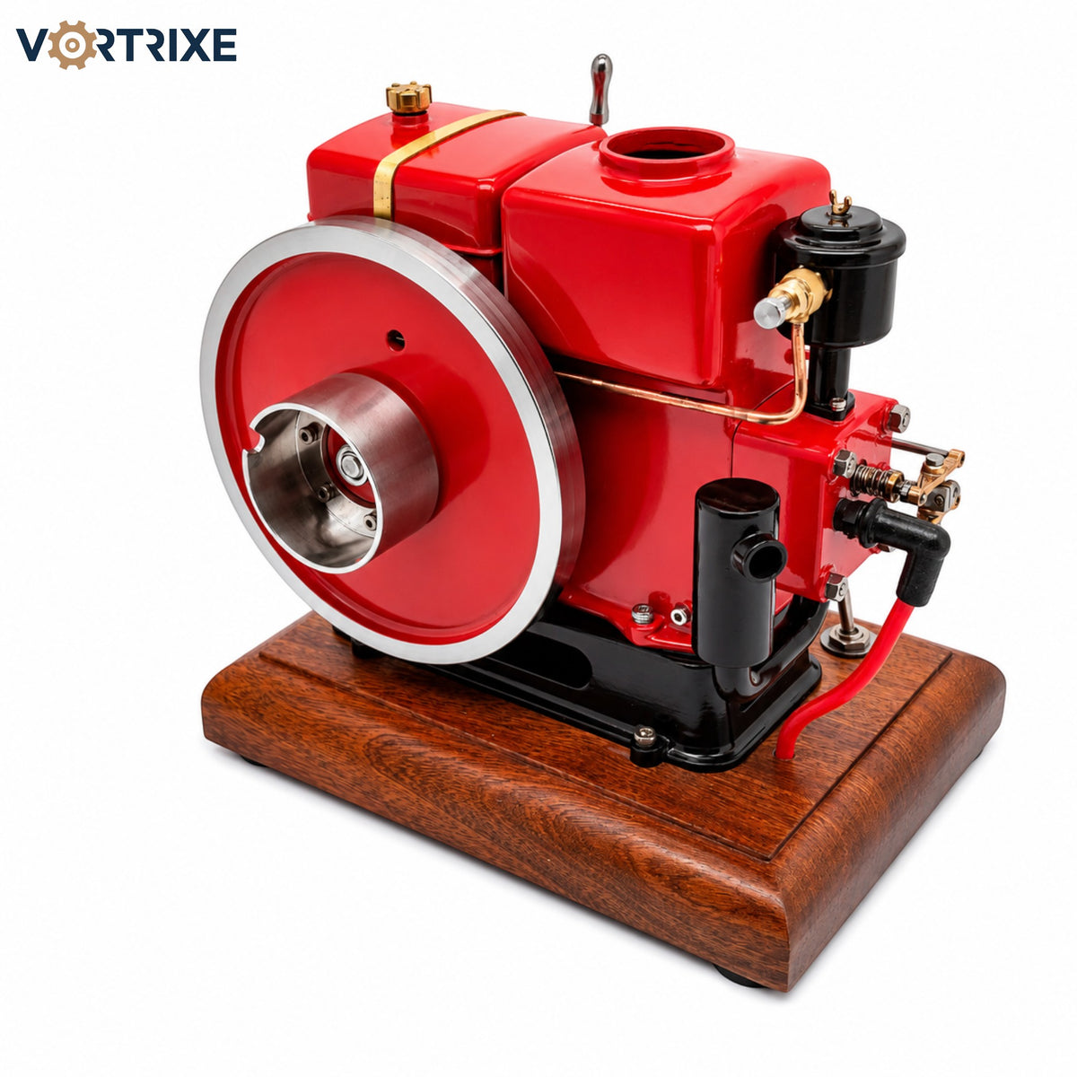 VORTRIXE & OKMO 916 Modèle de moteur à essence vintage avec pompe à huile indépendante et cylindre honé