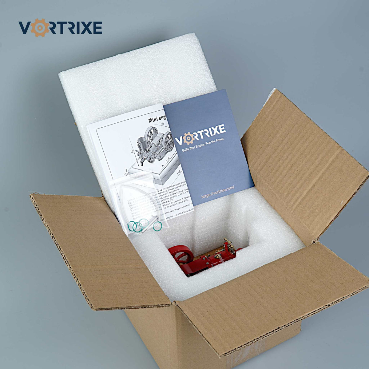 VORTRIXE & OKMO M25 Water Cooling Heat Structure Mini Educational Gasoline Engine Model