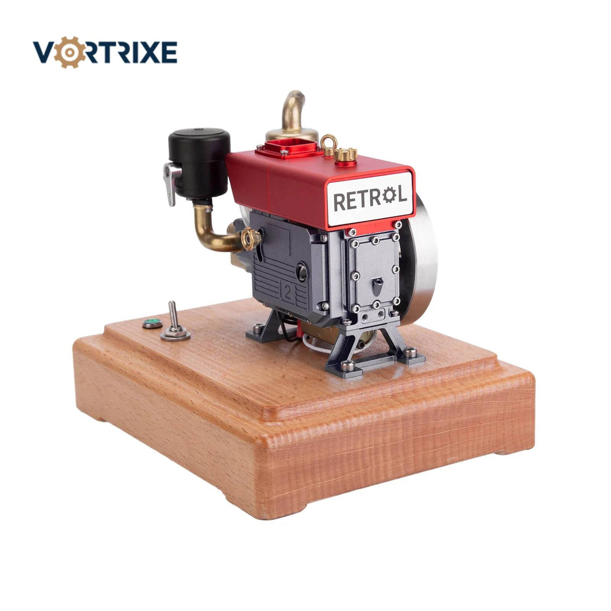 VORTRIXE Mini 4-Stroke Gas Engine Model – 2.6cc Single-Cylinder Motor