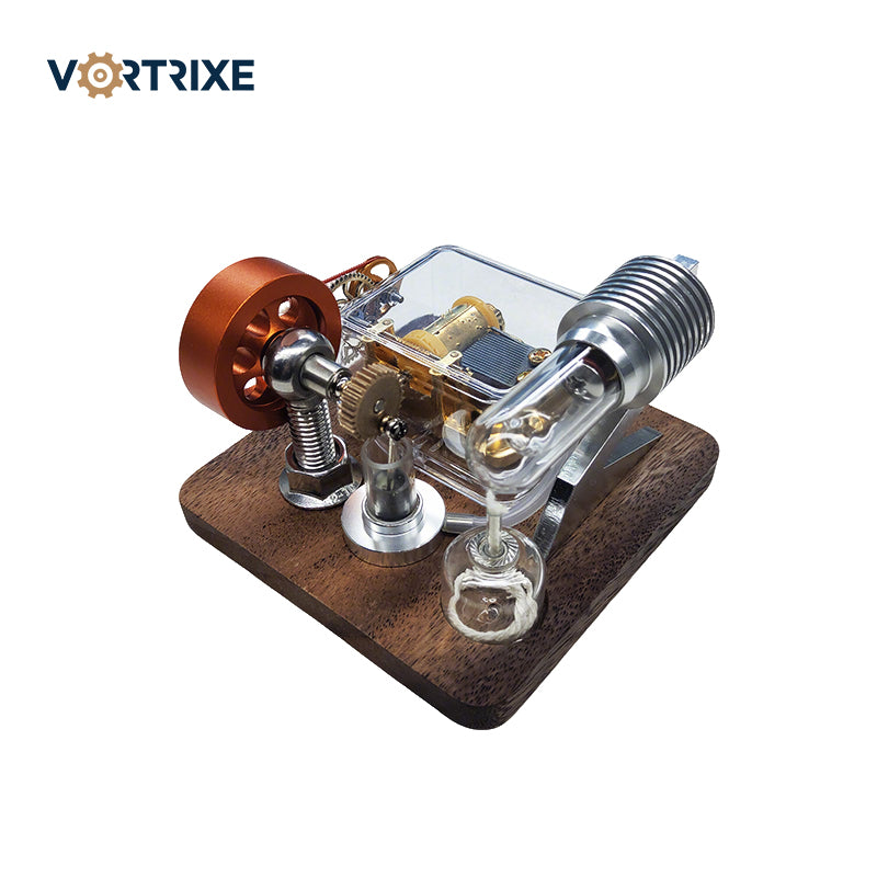 VORTRIXE Music Box Powered Stirling Engine Model