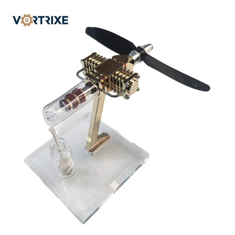 VORTRIXE Stirling Engine Motor Aircraft Toy