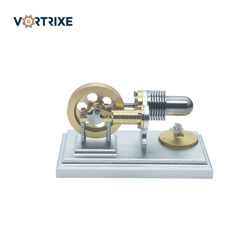 VORTRIXE Vintage Mini Hot Horizontal Stirling Engine Model