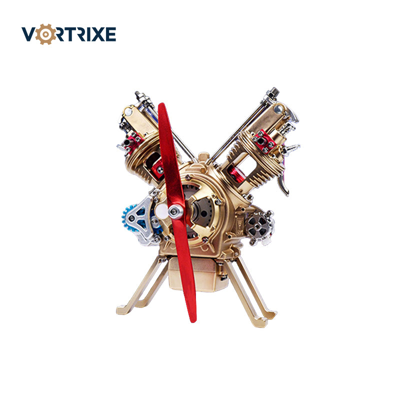 VORTRIXE & TECHING V2 Car Engine Assembly Model Kit