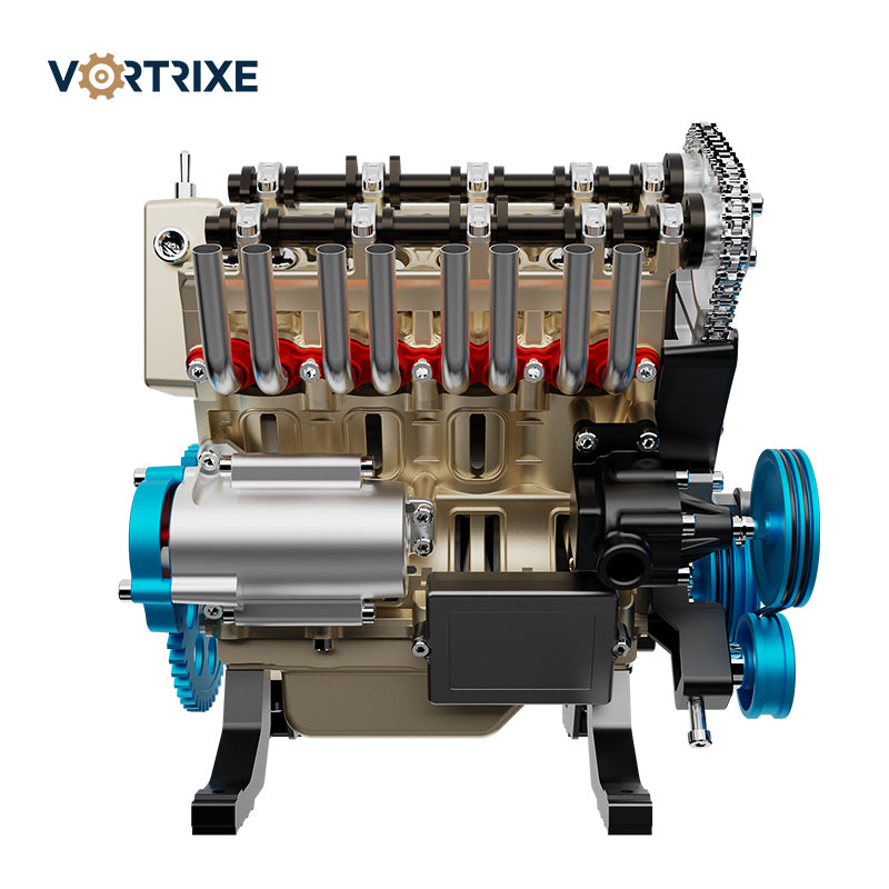 VORTRIXE & TECHING V8 Engine Metal Assembly DIY Model Kit